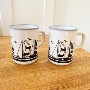 Two Sailboat Mugs
